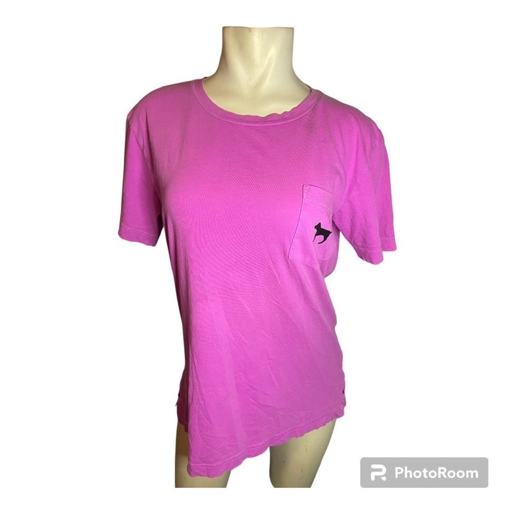 Pink by Victoria Secret Graphic Pocket Tee Size XS
